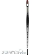 da Vinci VA-7185K_6 - TOP-ACRYL Pinsel, mittellang, flach, kurze schwarzpolierte Stiele Größe 6 Serie 7185K