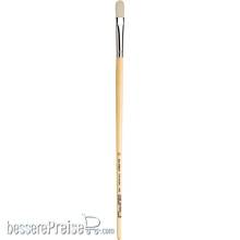 da Vinci VA-7482_12 - TOP-ACRYL Katzenzungenfaçon, weiße Synthetikfasern Größe 12 Serie 7482