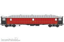 REE Modeles VB-079 - POSTAL OCEM 21,6 m Era II - PAyi dark red, grey roof, ladder, Bogie Y2 N°43502 MIDI