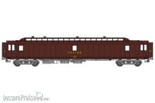 REE Modeles VB-090 - POSTAL OCEM 21,6 m Era IV - PAz brown PTT, grey frame, bogie Y2, N°50 87 00-77 124-1