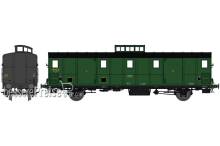 REE Modeles VB-109 - LUGGAGE CAR OCEM 29, black roof, Cushion wheelboxes, Era IIIA