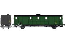 REE Modeles VB-110 - LUGGAGE CAR OCEM 29 ETAT, black roof, Cushion wheelboxes, Era II