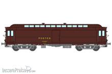 REE Modeles VB-257 - ALLEGE PANTIN 16 m Era IV PEZ brown PTT, grey frame, rubber protect, bogie Y2, N° 50 87 00-47 939-9