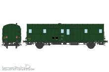 REE Modeles VB-329 - OCEM 32 Luggage Van, 306 green, 2 Alu made lanterns, 1500V cable East SNCF N°19807 Ep.III-IV