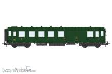 REE Modeles VB-467 - Metallic Cars Ex-PLM, B4D N°13866, end of convoy lights, Green 306, SNCF Era V-VI Car protected by the association MFPN - Functional Lights