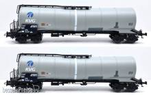 B-Models VB-81107 - 2-teilige Set GATX Kesselwagen KVG - DC 2-Leiter Gleichstom - Ep.VI