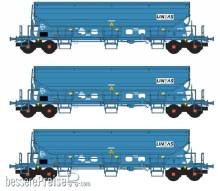 B-Models VB-83020 - Set mit 3 B-LNS GetreideWagen LINEAS - Ep.V-VI