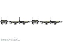 REE Modeles VM-035 - Set de 2 Flat Wagon (Tree trunk transport), Grey / Black steel, CFD Htv 6575 & Htv 6576