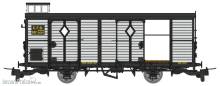 REE Modeles VM-049 - Luggage Cars CFD Light Grey-black metal n°2605 Era. III-IV (2 doors open)