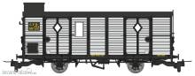 REE Modeles VM-050 - Luggage Cars CFD Light Grey-black metal n°2612 Era. III-IV with chimney