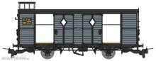 REE Modeles VM-051 - Luggage Cars CFV Light Grey-blue-black metal n°2611 Era. III-IV (Vivarais Tourist Train - 4 doors open)