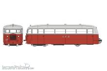 REE Modeles VM-056-S - DE DION Type NC des CFD Charentes & Deux-Sèvres N°305, 2 Phares, Rouge/Gris Perle, toit gris Ep.II-III - DCC SOUND
