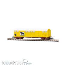 Azar Models W04-CH - SNCF Güterwagen mit Drehgestell – gelbe Lackierung für den Pferdetransport – Spur Z