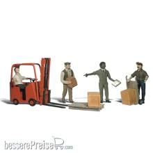Woodland Scenics WA2744 - O Workers With Forklift
