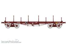 REE Modeles WB-549 - FLAT WAGON TP short and long ranchers n° Qrywv 179491, SNCF Era III B