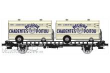 REE Modeles WB-637 - UFR double Era III HR 598216 black + 2 trailers CHARENTES-POITOU.