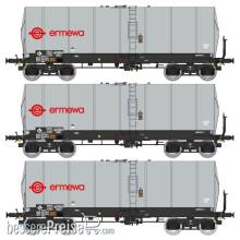 REE Modeles WB-658 - SET of 3 FAUVET-GIREL Tank wagon, bogie Y 23 “ERMEWA”, Era V