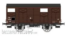 REE Modeles WB-702 - PLM 20 T Closed Wagon brown, N° K 374010 with Z body reinforcements, SNCF Era III B