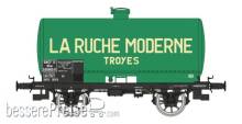 REE Modeles WB-710 - Tank Wagon LA RUCHE MODERNE, Green, black frame, SNCF Era III