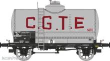 REE Modeles WB-717 - Tank Wagon C.G.T.E. Alu, black frame, SNCF Era III