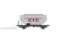 REE Modeles WB-725 - Grain wagon CTC UNAC, grey, black frame, Era III