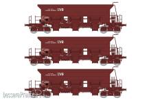 REE Modeles WB-749 - SET of 3 STONE HOPPER Wagon T1 Uas SNCF Era III-IV