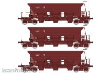 REE Modeles WB-751 - SET of 3 STONE HOPPER Wagon T1 Uas SNCF Era IV