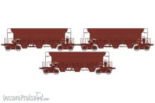 REE Modeles WB-800 - Set of 3 Hopper Wagons F70 Eads SNCF Era IV