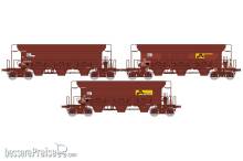 REE Modeles WB-803 - Set of 3 Hopper Wagons F70 Facs « STVA SWG Mallet » SNCF Era V-VI
