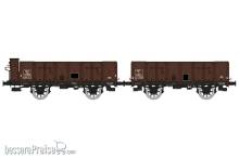 REE Modeles WB-836 - Set of 2 OCEM 19 Gondola, Twf 773429 et Tw 743627 SNCF Era III B