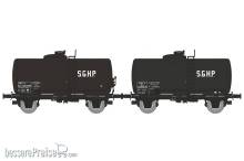 REE Modeles WB-868 - Set of 2 oil transport tank wagon SGHP Era. III