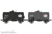 REE Modeles WB-870 - Set of 2 oil transport tank wagon ESSO Era. III