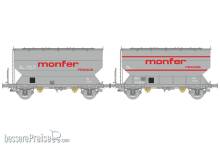 REE Modeles WB-892 - Set of 2 grain wagon MONFER Era. IV