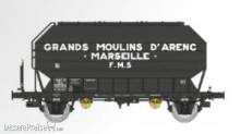 REE Modeles WB-894 - Getreidewagen FRANGECO „GRANDS MOULINS D´ARENC“ der SNCF - Ep.III