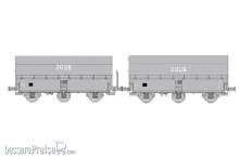 REE Modeles WB-966 - 2tlg. Set Kokswagen HBL in Lichtgrauer Farbgebun, 1 Wagen mit Bremserbühne - Ep.IV-V
