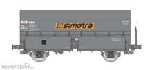 REE Modeles WB-969 - Kokswagen ´SIMOTRA´ in grauer Farbgebung der SNCF mit Bremserbühne - Ep.IV-V