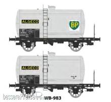 REE Modeles WB-983 - 2tlg. Set mit 2 Fauvet-Girel Kesselwagen ALGECO-BP - Ep.III