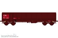 REE Modeles WBSE-015 - Gondola Fas Era.V Bogie Y25 N°31 87 673 6 356-3 without platform, brown E84 + Red 606 (1994)