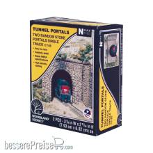 Woodland Scenics WC1155 - N-Spur Tunnelportal eingl. Bruchstein