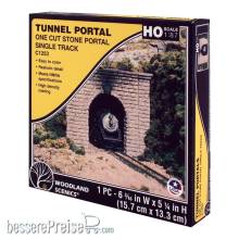 Woodland Scenics WC1253 - H0-Spur Tunnelportal eingl. geschnittener Stein