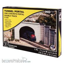 Woodland Scenics WC1256 - H0-Spur Tunnelportal zweigl. Beton