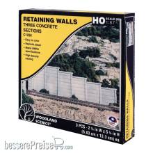 Woodland Scenics WC1258 - Stützmauer Beton - für H0 Spur