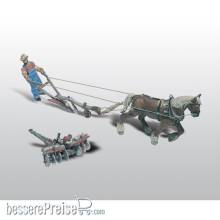Woodland Scenics WD210 - Pflug, Pferd mit Mann