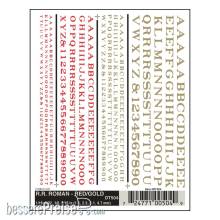 Woodland Scenics WDT504 - Buchstaben u. Zahlen, rot u. gelb