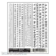 Woodland Scenics WDT505 - Buchstaben u. Zahlen, schwarz