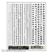 Woodland Scenics WDT508 - Buchstaben u. Zahlen, schwarz