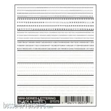 Woodland Scenics WDT575 - Buchstaben schwarz und weiß