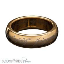 Weta Workshop WETA86-30-01083 - Herr der Ringe Wolfram-Ring Der Eine Ring (vergoldet) Größe 11