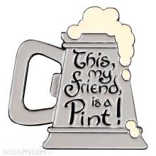 Weta Workshop WETA861804532 - Herr der Ringe Magnet This, my friend, is a Pint! (Enamel) 7 cm