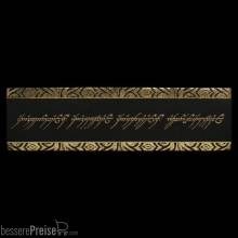 Weta Workshop WETA869002613 - Herr der Ringe Leder Lesezeichen The One Ring Inscription